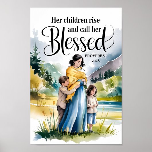 Her Children Rise – Christelijke muurkunst voor vr Poster (Voorkant)