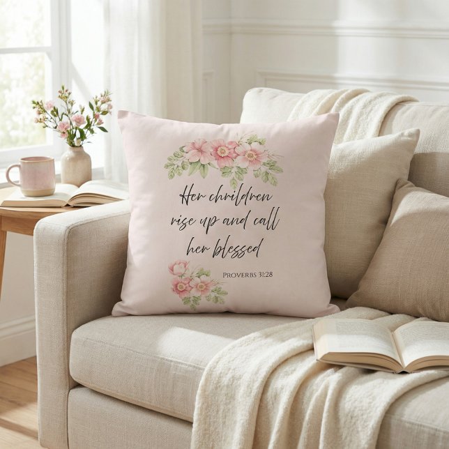 Her children rise up and call her blessed  kussen (Creator heeft geüpload)