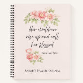 Her children rise up and call her blessed  notitieboek (Voorkant)