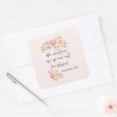 Her children rise up and call her blessed vierkante sticker (Envelop)