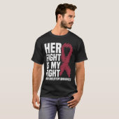 Her Fight Is My Fight Brain Aneurysm Awareness 1  T-shirt (Voorkant volledig)
