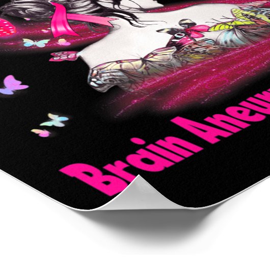 Her Fight Is My Fight Brain Aneurysm Awareness 3  Poster (Hoek)