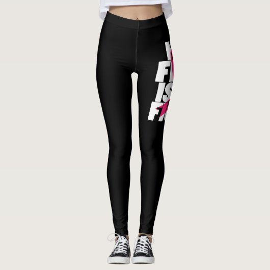 Her Fight Is My Fight Breast Cancer Awareness Leggings (Voorkant)