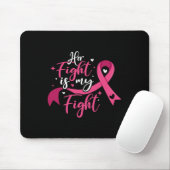 Her Fight Is My Fight Breast Cancer Awareness Muismat (Met muis)