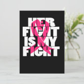 Her Fight Is My Fight Breast Cancer Awareness Save The Date (Staand voorkant)