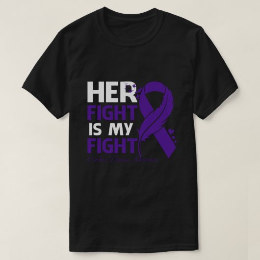 Her Fight Is My Fight CROHN'S DISEASE AWARENESS Fe T-shirt (Design voorkant)