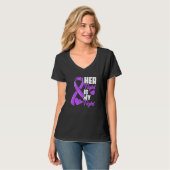 Her Fight Is My Fight Epilepsy Survivor Epilepsy A T-shirt (Voorkant volledig)