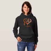 Her Fight Is My Fight MS Awareness Ribbon Heart Hoodie (Voorkant volledig)
