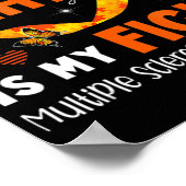 Her Fight Is My Fight MS Multiple Sclerosis Awaren Poster (Hoek)