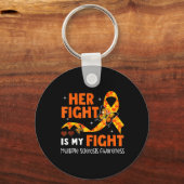 Her Fight Is My Fight MS Multiple Sclerosis Awaren Sleutelhanger (Voorkant)