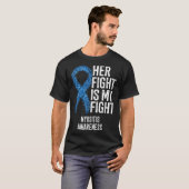 Her Fight Is My Fight Myositis Awareness T-shirt (Voorkant volledig)