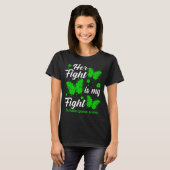 Her Fight Is My Fight Non-Hodgkin's Lymphoma Aware T-shirt (Voorkant volledig)