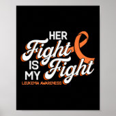 Her Fight Is My Fight, Orange Ribbon Leukemia Awar Poster (Voorkant)