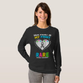 Her Fight is My Fight Rare Disease Awareness Ragla T-shirt (Voorkant volledig)