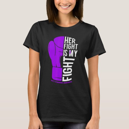 Her Fight is My Fight Rett Syndrome Awareness T-shirt (Voorkant)