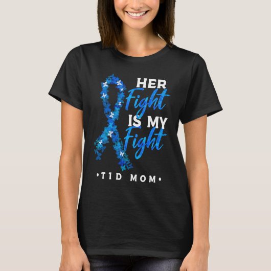 Her Fight Is My Fight T1D Mom Diabetes Awareness 1 T-shirt (Voorkant)