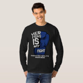 Her Fight Is My Fight Transverse Myelitis Warrior  T-shirt (Voorkant volledig)