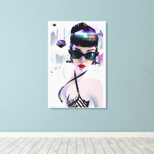 Her Future Peaks Canvas Afdruk (Insitu (Houten vloer))