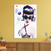 Her Future Peaks Canvas Afdruk (Insitu (Woonkamer))