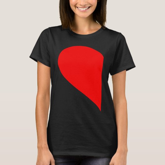 HER HIM HEART PARTNER VALENTINE'S DECORATIONS WOME T-SHIRT (Voorkant)