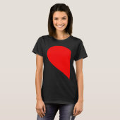 HER HIM HEART PARTNER VALENTINE'S DECORATIONS WOME T-SHIRT (Voorkant volledig)