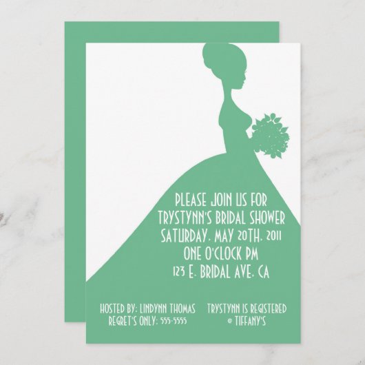 HER Invitation MINT Kaart (Voorkant / Achterkant)