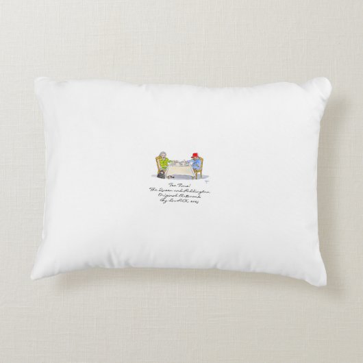 Her Majesty, Queen Elizabeth II Accent Kussen (Achterkant)