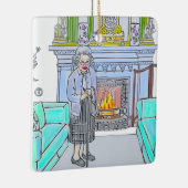 Her Majesty, Queen Elizabeth II Keramisch Ornament (Rechts)