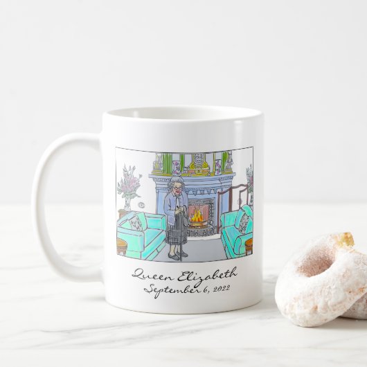 Her Majesty, Queen Elizabeth II Koffiemok (Met donut)