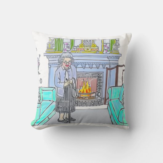 Her Majesty, Queen Elizabeth II Kussen (Voorkant)