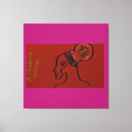 Her Name Is Light Canvas Afdruk