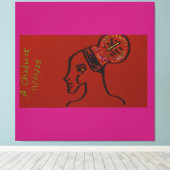 Her Name Is Light Canvas Afdruk (Insitu (Houten vloer))