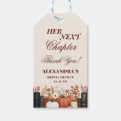 Her Next Chapter Book Theme Bridal Shower Favor Cadeaulabel (Voorkant)