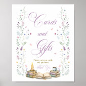 Her Next Chapter Bridal Shower Cards and Gifts Poster (Voorkant)
