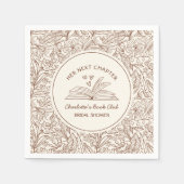 Her Next Chapter Brown Book Club Bridal Shower Servet (Voorkant)