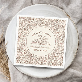 Her Next Chapter Brown Book Club Bridal Shower Servet