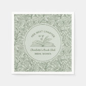 Her Next Chapter Green Book Club Bridal Shower Servet (Voorkant)