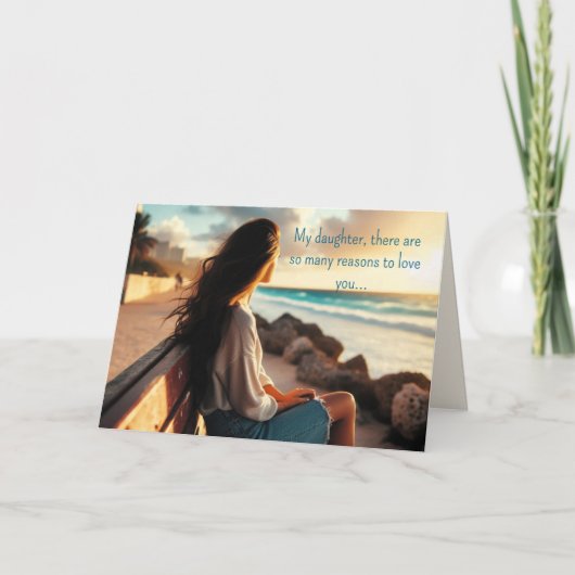 HER OWN PERSON DAUGHTER BIRTHDAY CARD BEDANKKAART (Voorkant)