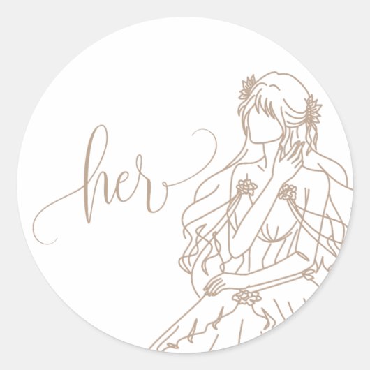 Her Ronde Sticker (Voorkant)
