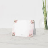 Her royal five-ness Princess Birthday Castle Bedankkaart (Achterkant)