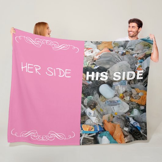 HER Side, Z'N Mess Illustrated Fleece Blanket Deken (In situ)
