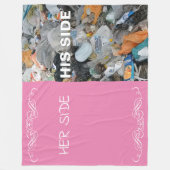 HER Side, Z'N Mess Illustrated Fleece Blanket Deken (Voorkant)