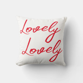Her Simple Red Lovely Shirt Kussen