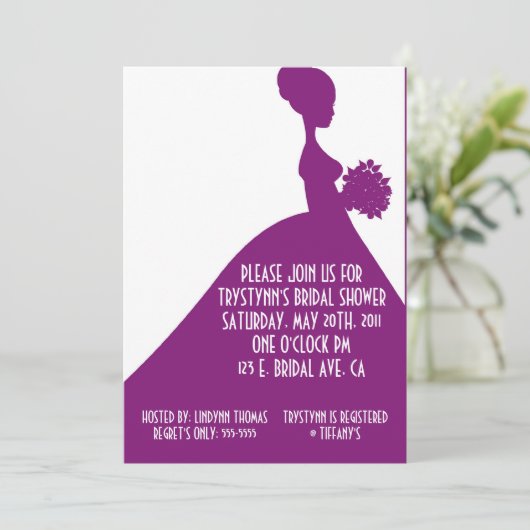 HER Uitnodiging-PAARS Kaart (Staand voorkant)