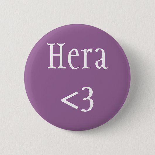 Hera <3 Griekse godin Ronde Button 5,7 Cm (Voorkant)