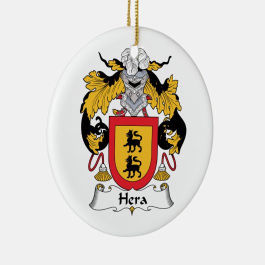 Hera Family Crest Keramisch Ornament (Rechts)