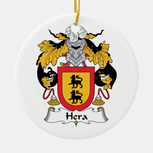 Hera Family Crest Keramisch Ornament (Voorkant)
