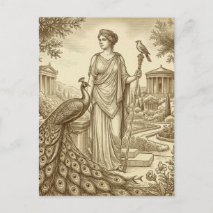 Hera Griekse Godin Ansichtkaart Briefkaart