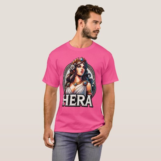 Hera Griekse Godin Mythologie Oude Griekenland T-shirt (Voorkant volledig)