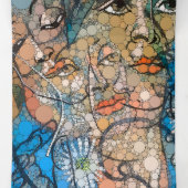 Hera, Infinity Stippen beroemd gemaakt door After  Drieluik Uitnodiging (Binnenkant midden)